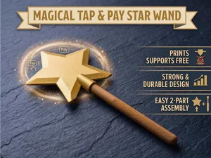 Magic Star Wand (Strong) Card Holder | Tap to Pay