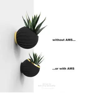 Vase Kadla B1s with wall mount