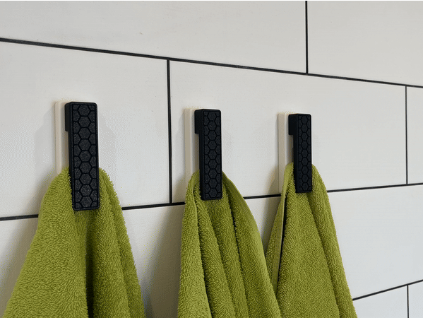 Modern Gravity Towel Hook Set | Auto Locked
