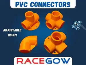 PVC connectors for RaceGoW TinyWhoop competition