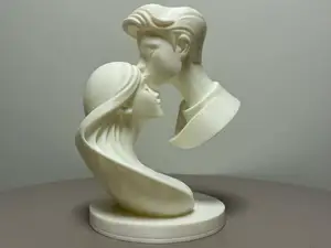 The Kiss - Modern minimalist sculpture