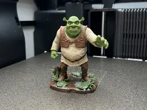 Detailed Shrek Figurine 3D Model