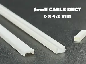Small Cable Duct (6×4.2mm) – Snap-Fit Lid