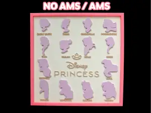 Disney Princess portrait frame (NO AMS/AMS)