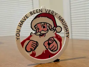 Santa Claus Ornament You Are on the Naughty List