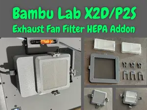 X2D/P2S HEPA Air Filter for External Exhaust Fan