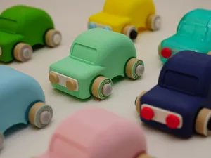Cute Snap-Fit Toy Car - Fast Print, Easy Assembly