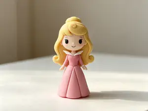 睡美人公主-优雅的公主手办摆件-儿童过家家涂色玩具