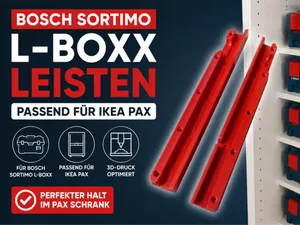 Bosch L-Boxx Schiene (alte Kiste) für IKEA Pax