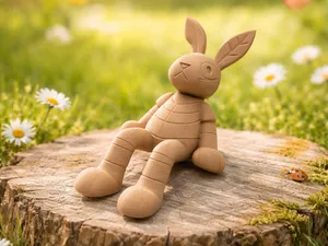 Mondhase Hase  Sitzende Fantasiefigur Kantenhocker
