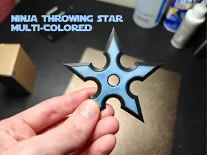 Multi-Colored Ninja Throwing Star