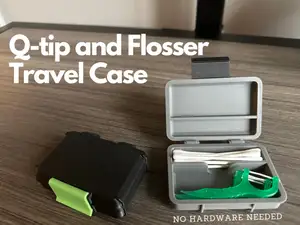 Travel Case for Q-tips and Flossers