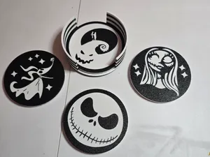 Nightmare Before Christmas Halloween Coasters