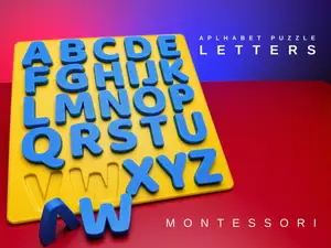 ALPHABET PUZZLE - Montessori Letter Puzzle