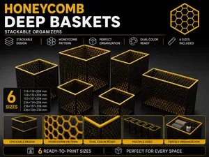 Honeycomb Deep Stackable Baskets