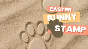 Easter Bunny Footprint Stamp – Create Tracks in Snow or Sand!
