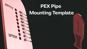 PEX Pipe Mounting Template