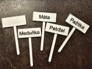 Garden signs - Herbs / Zahradní popisky - bylinky