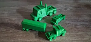 Mini Toy Trucks and Trailer