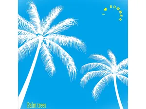 Summer Palms – Wall Plate