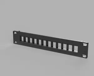 Modular 10" inch server rack - 1U 12x Keystone ports