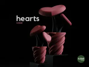 hearts • vase