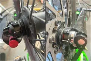 9-to-10mm QR Bike Axle to Dropout Spacer & Solid Axle Adapter
