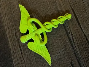 Caduceus 3D Printable Model | Medical Symbol STL