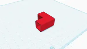1/2 Inch Square Tube - L Connector
