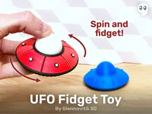UFO Fidget Toy (spin and play)