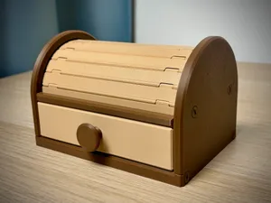 Tambour Box - Chest | Roll top Storage | Organizer