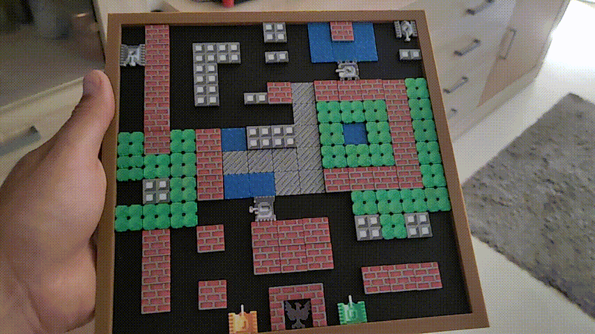 3D Frame Wall Art – Battle City (Tanks 1990)
