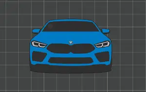 Car Keychain - BMW M8 (gen. G15)