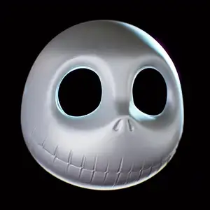Jack Skellington Head Mask - Máscara de Jack Skellington