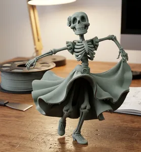 skeleton flamenco dancer