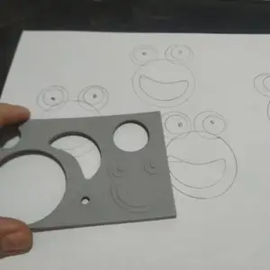 Draw animals with shapes stencil