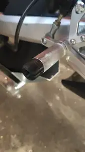 plastic element from MT12 pit bike footpegs (slightly modified)