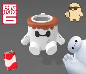 Baymax Big Hero 6 de chocolate porta latas
