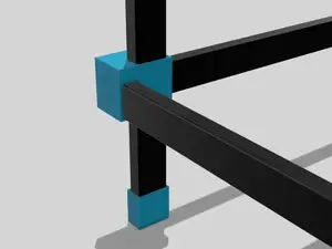 CRAFTO JOIN TX — FREE DEMO | Foot + Corner Connector for 20×40mm Steel Tube
