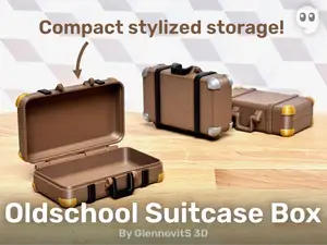 Oldschool Suitcase Box (compact vintage storage)