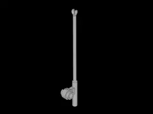 Lego Compatible (93222.dat) Minifig Tool Fishing Rod 8L Clip at End