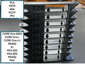 Improved All-In-One Temperature and Bridging Tower -- Hi to Lo Temps, PLA/PETG/ASA/TPU/PCCF