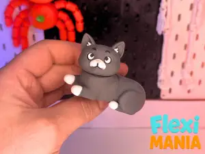 Flexi British Cat | Cute Articulated Cat Model