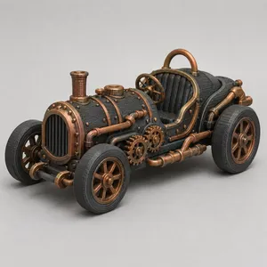 Steampunk Fahrzeugmodell / Steampunk Vehicle Model