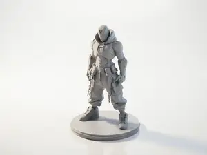 Hooded Soldier Figurine Street Style 3D Printable