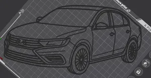Lada Vesta SE Wall Art