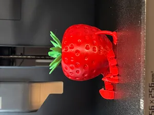 Friendly articulated strawberry