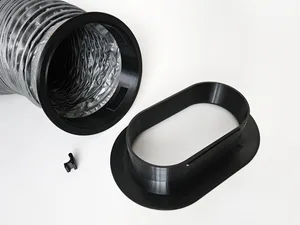 Adapters for Midea / Comfee Silent Cool 26 Pro portable AC to 150 and 160 mm flex duct / hose