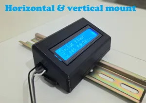 DIN rail 16x2 I2C LCD display case / mount / housing / box