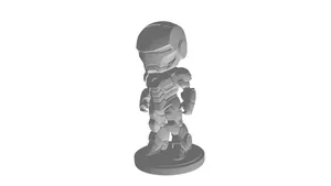 Chibi Iron Man with base plate
